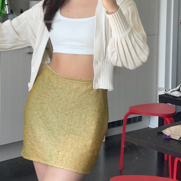 Yellow Frilly Skirt - Picture 1 of 4